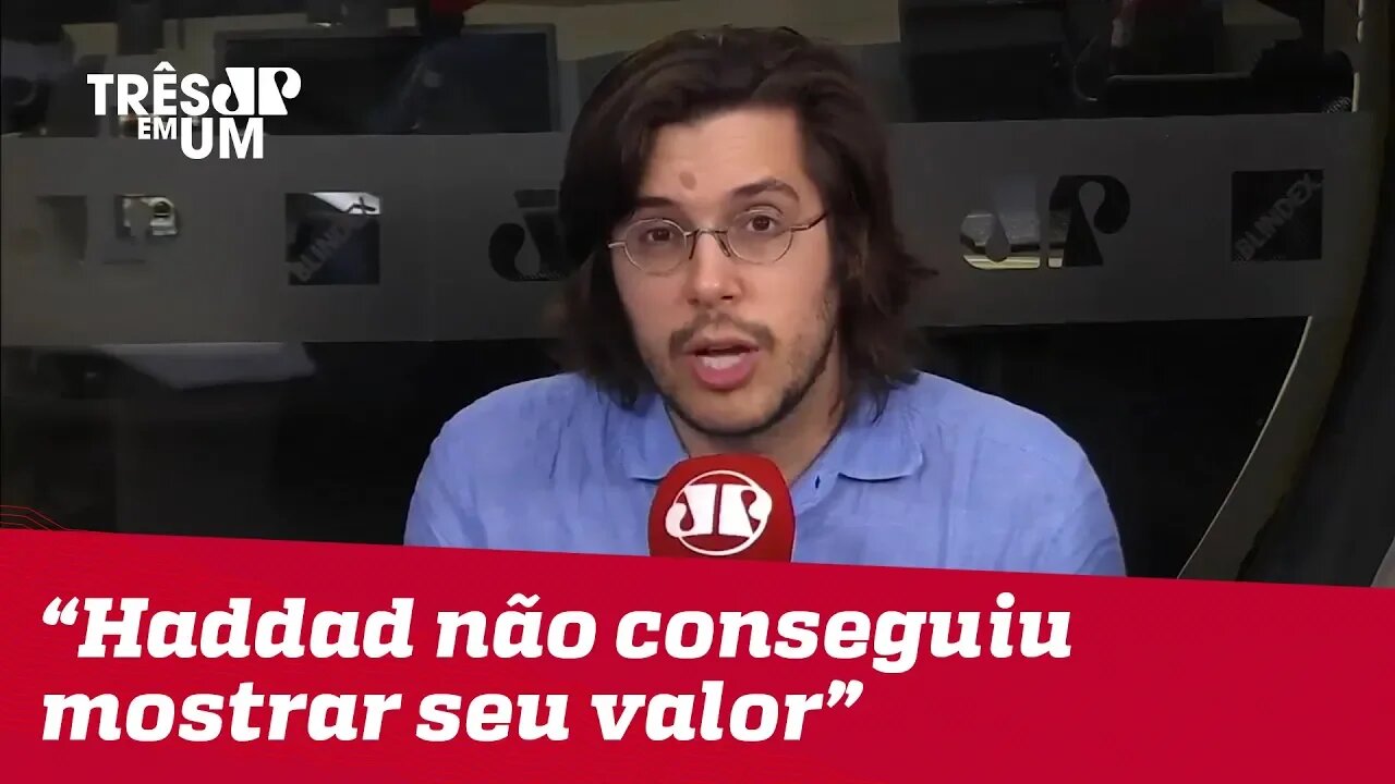 Joel Pinheiro: "Haddad tentou deixar de ser o poste de Lula e não conseguiu mostrar seu valor"