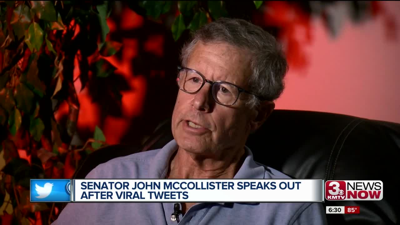 Sen. McCollister talks about viral tweets