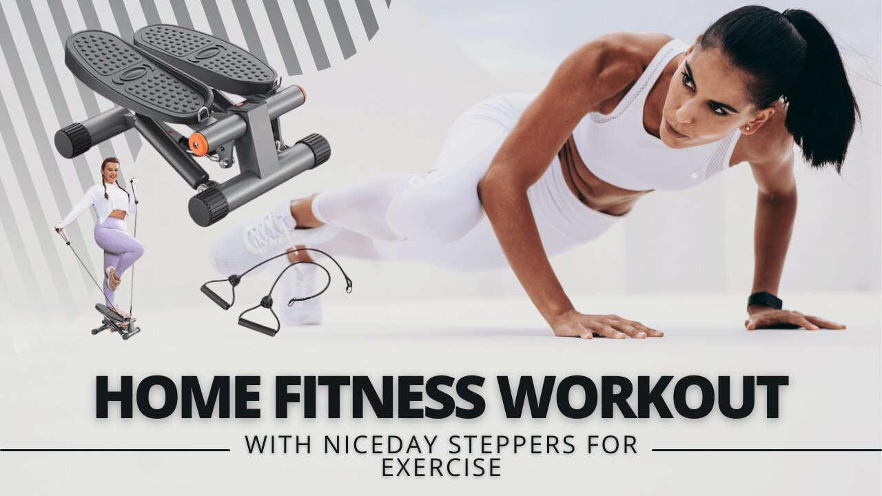 20 Min Full Body Workout - Niceday Steppers for Exercise