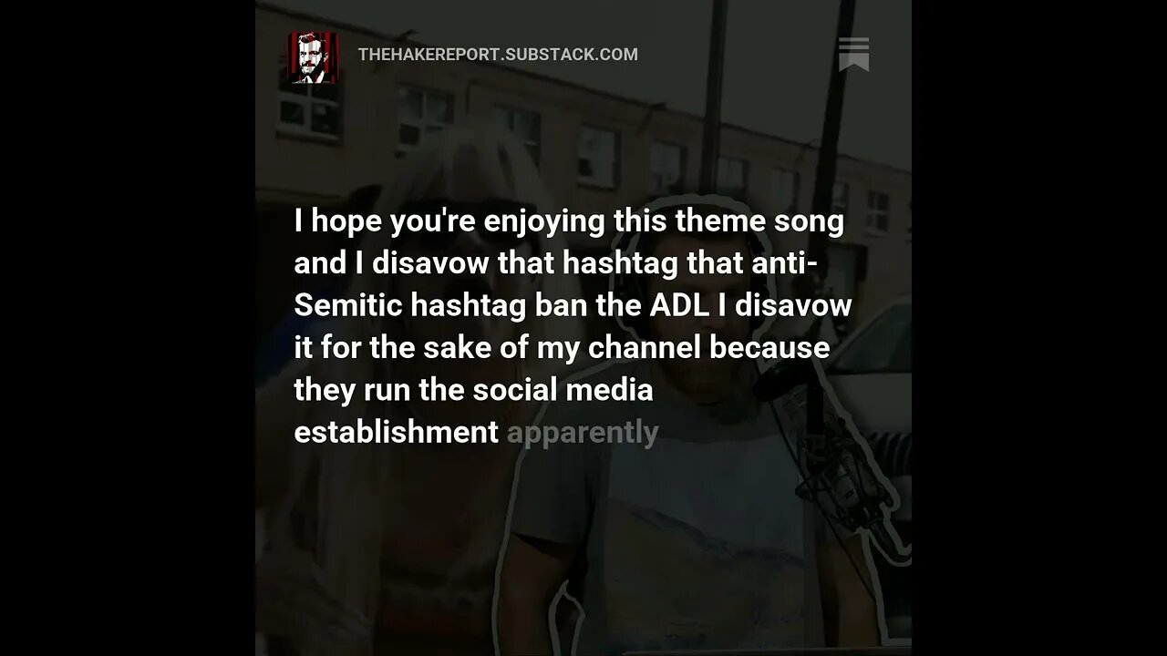 Hake disavows the hateful hashtag #BantheADL 😤