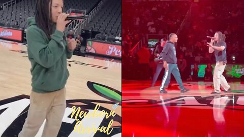 T.I. & Son Domani Perform Halftime During Atlanta Hawks Game For The 1st Time! 🎤
