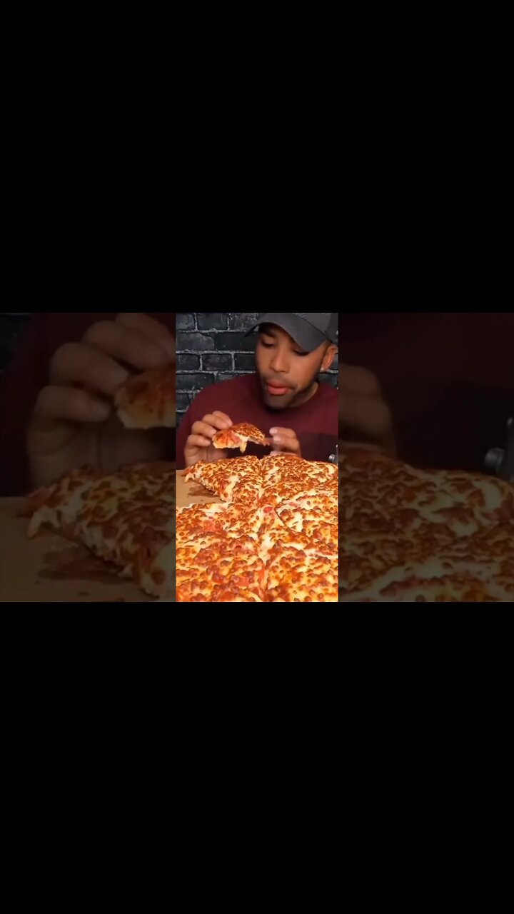 Asmr Extra Cheesy Pepperoni Pizza Mukbang No Talking Eating Sounds