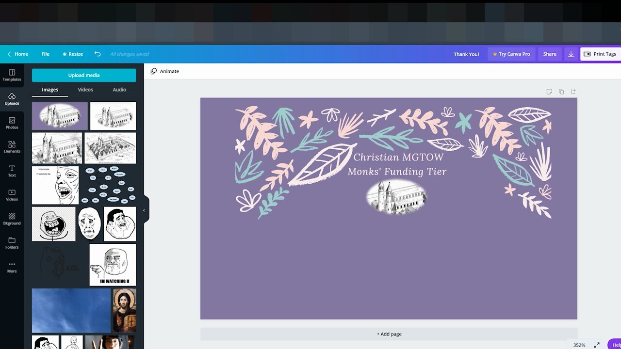 How to Create Your Own Tier Images for Your Patreon Page Using Canva Without Costing A Penny!