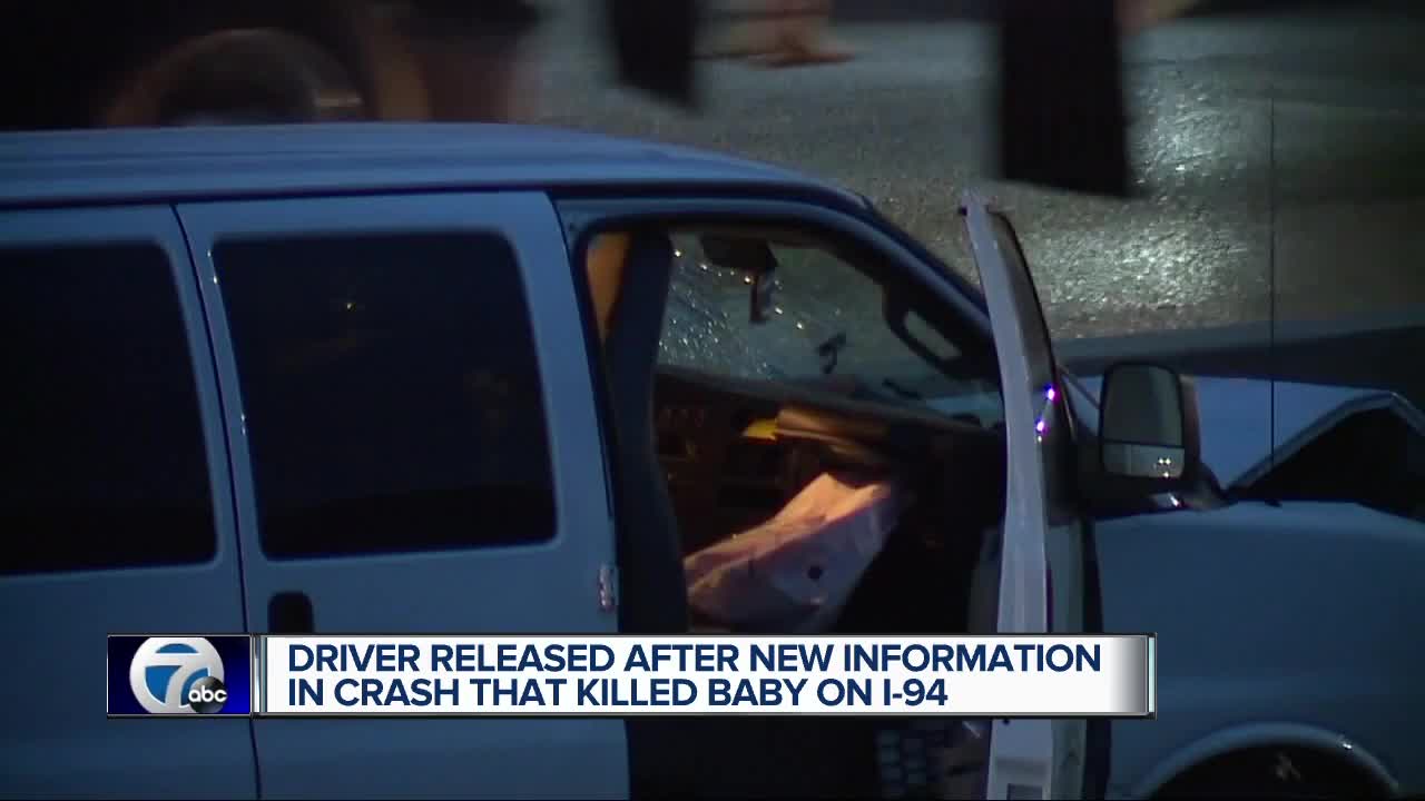 Driver released after new information in crash that killed toddler on I-94