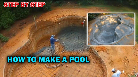 ferrocement pool construction STEP BY STEP