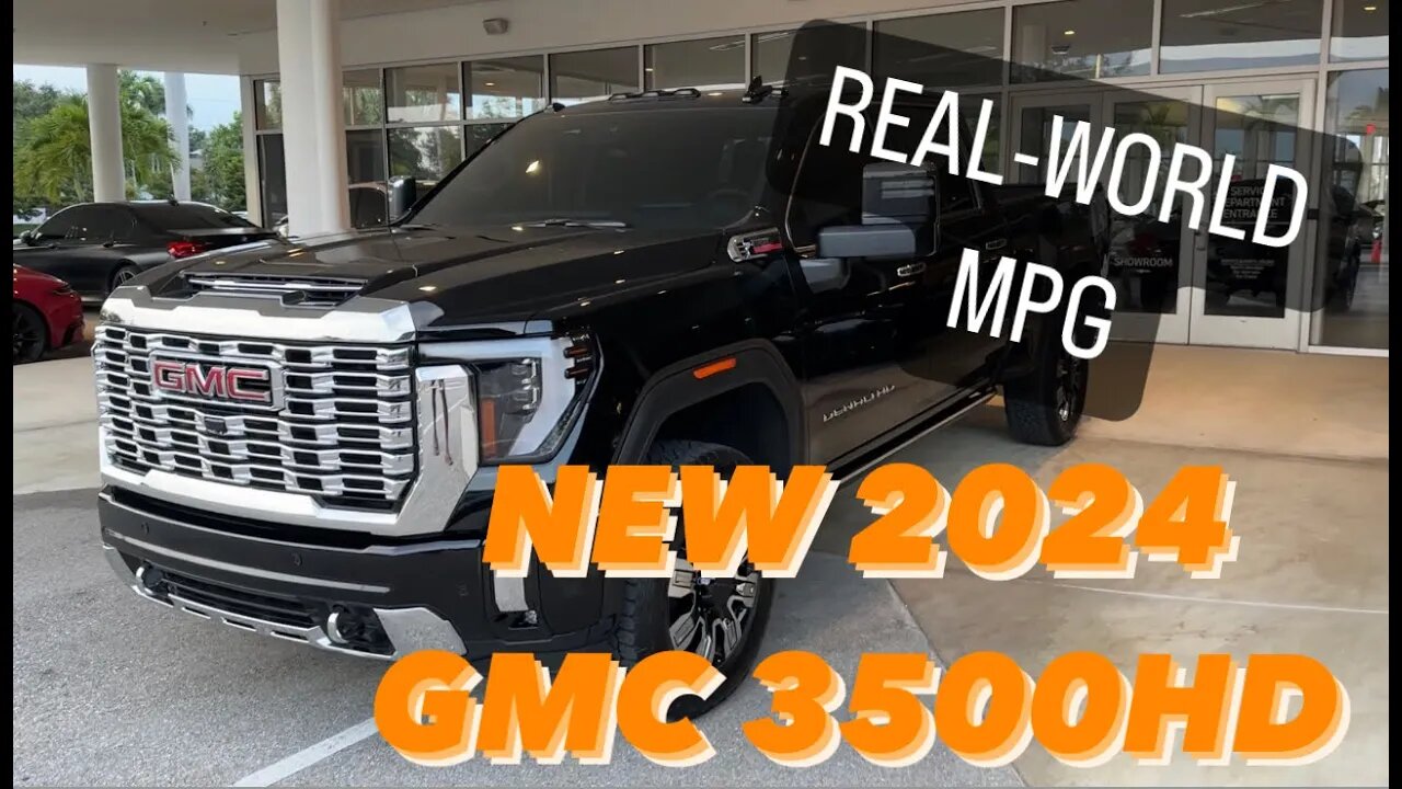 Picking up my new 2024 GMC 3500HD Denali Duramax - Real World MPG w/ 10 Speed Allison Transmission