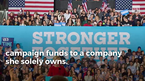 Report: Clinton Campaign Funneled $150,000 to Company Owned by Clinton