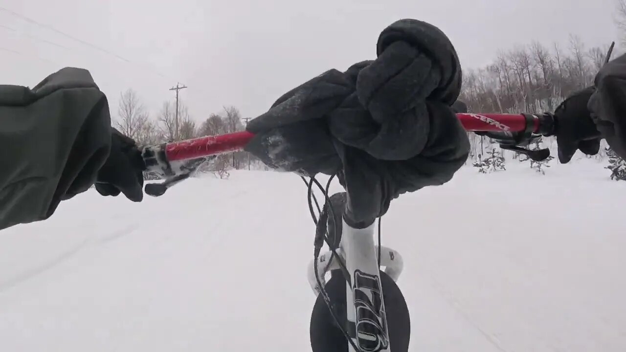 Snow Biking in Ishpeming ( Framed Minnesota 2.2 )