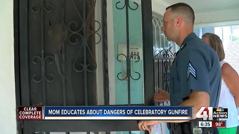 Mom warns of celebratory gunfire on the 4th