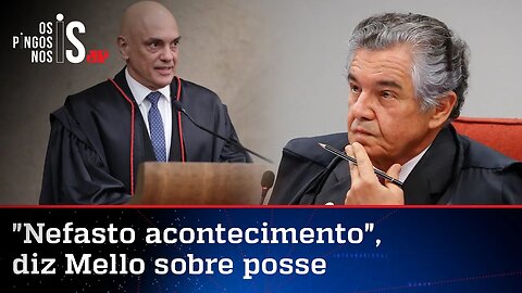 Marco Aurélio Mello critica discurso de posse de Moraes: "Agressivo"