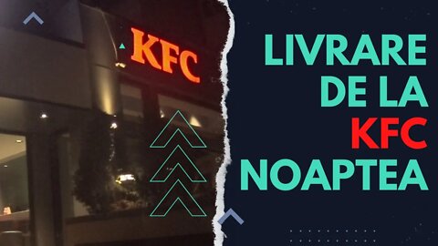 La Glovo cu bicicleta electrică - livrare de la KFC noaptea