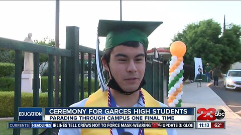 Graduating Seniors drive-thru parade