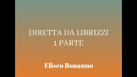 DIRETTA DA LIBRIZZI (ME) 1°PARTE ELISEO BONANNO