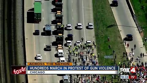 Chicago gun protesters close part of major interstate near downtown