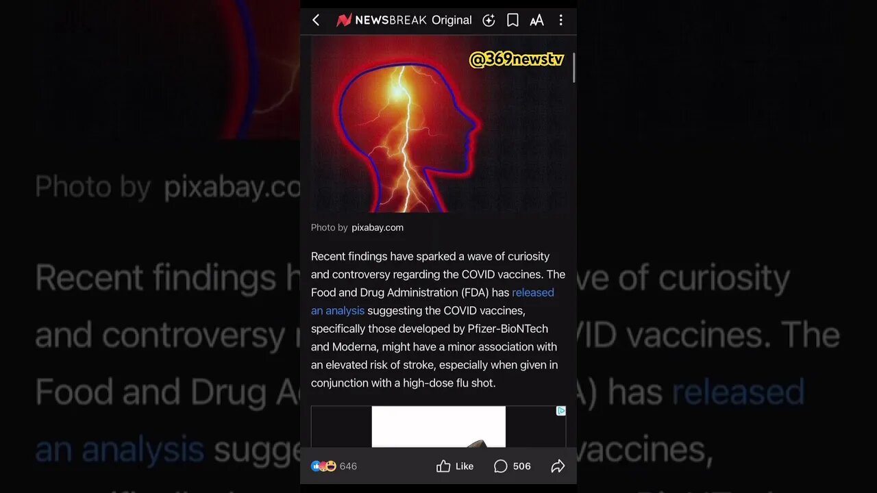 What? FDA says COV Vax maybe linked to strokes RiH Dmx & people . #trending #tiktok #369newstv