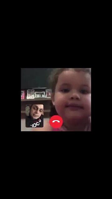 VIDEO CHAMADA COM O PAPAI #teamo #filha #linda #infantil #bebe #shorts