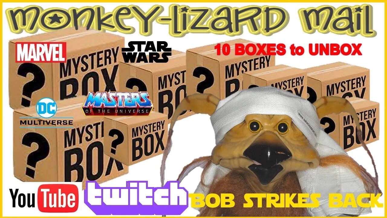 LIVE TOY UNBOXINGS - MoNKeY-LIZaRD Mail (Star Wars, MOTU, Marvel, Spawn)