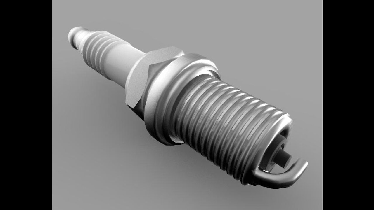 Car Spark Plug 3d model