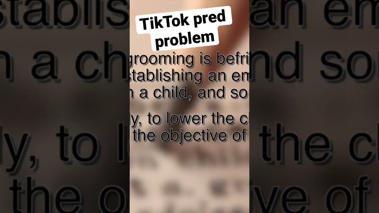 TikTok pred problem #shorts #tiktok #exposed