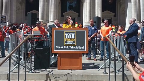 Assemblymember Catalina Cruz Speaks The #stopwagetheft #wagetheft #stoptaxtheft @CarpentersNyc 4/13