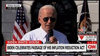 Dow Tanks As Biden Celebrates Inflation Reduction Act