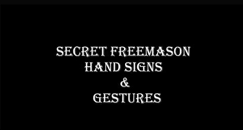 MASONS HAND SIGNS & GESTURES