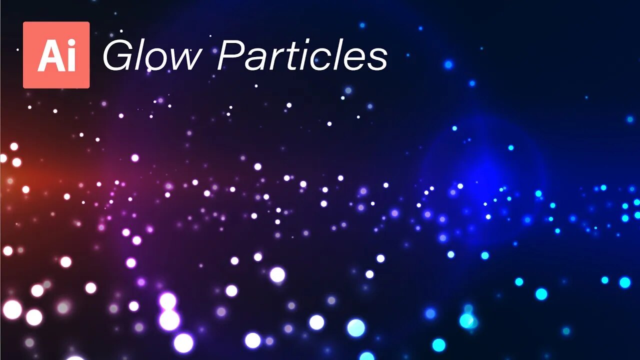 How to Create Particles Glow Adobe Illustrator Tutorial