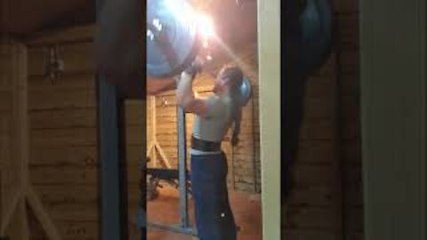 Dialing it back. 50 Kgs x7 Overhead Press