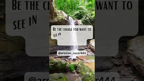 Be the change you want to see in the world, but also be open to change #lifequotes