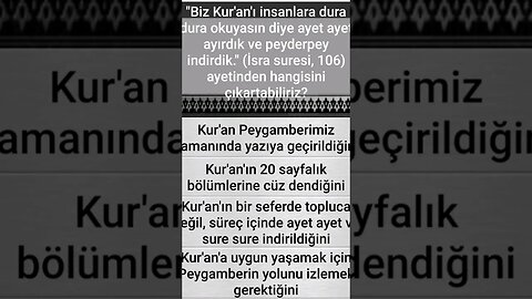 #yarışma #bilgi İSLÂMÎ BİLGİ YARIŞMASI