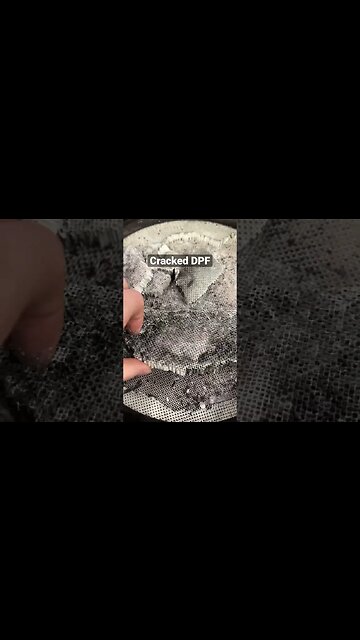 Cracked DPF(Diesel particulate filters) #dpf #dpfclean #emissions #onebox