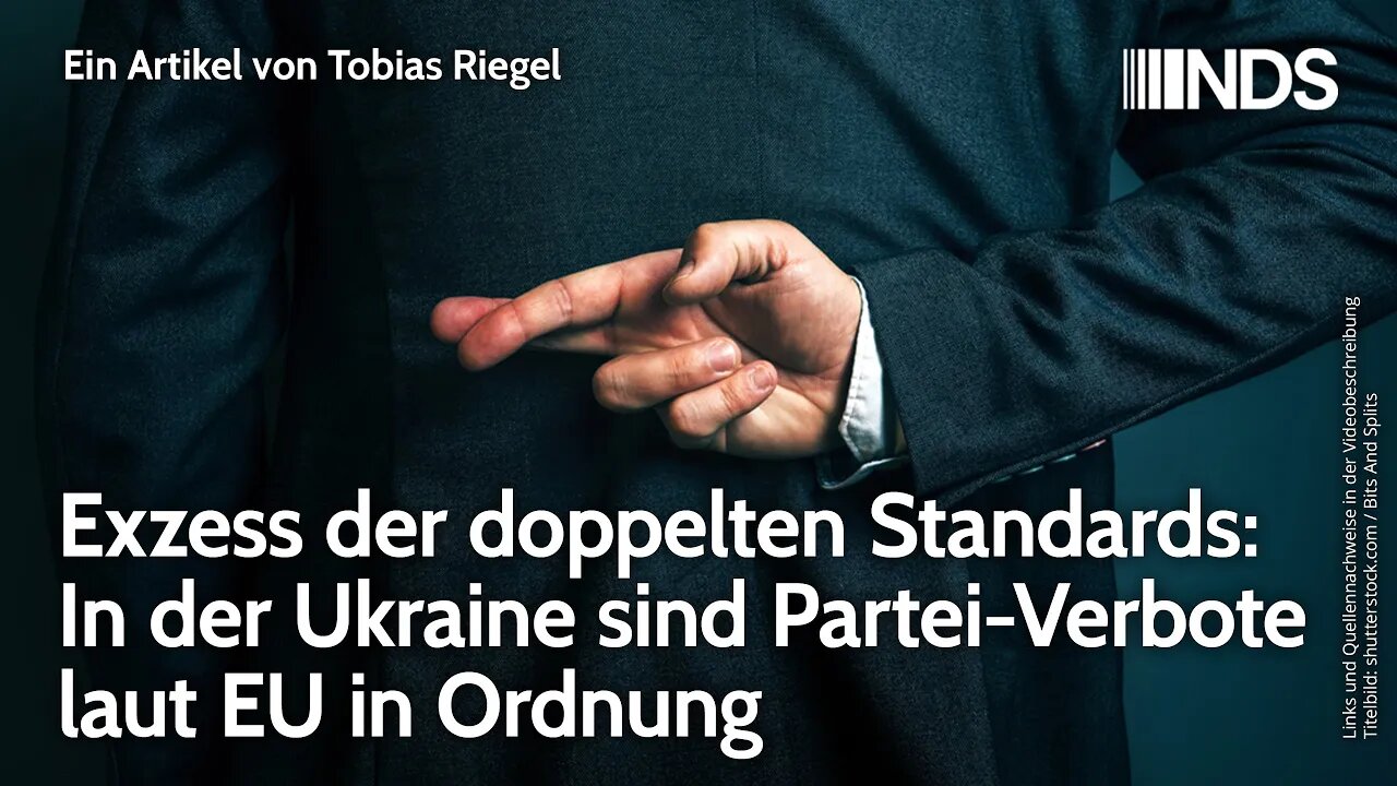 Exzess der doppelten Standards: In der Ukraine sind Partei-Verbote laut EU in Ordnung. Tobias Riegel