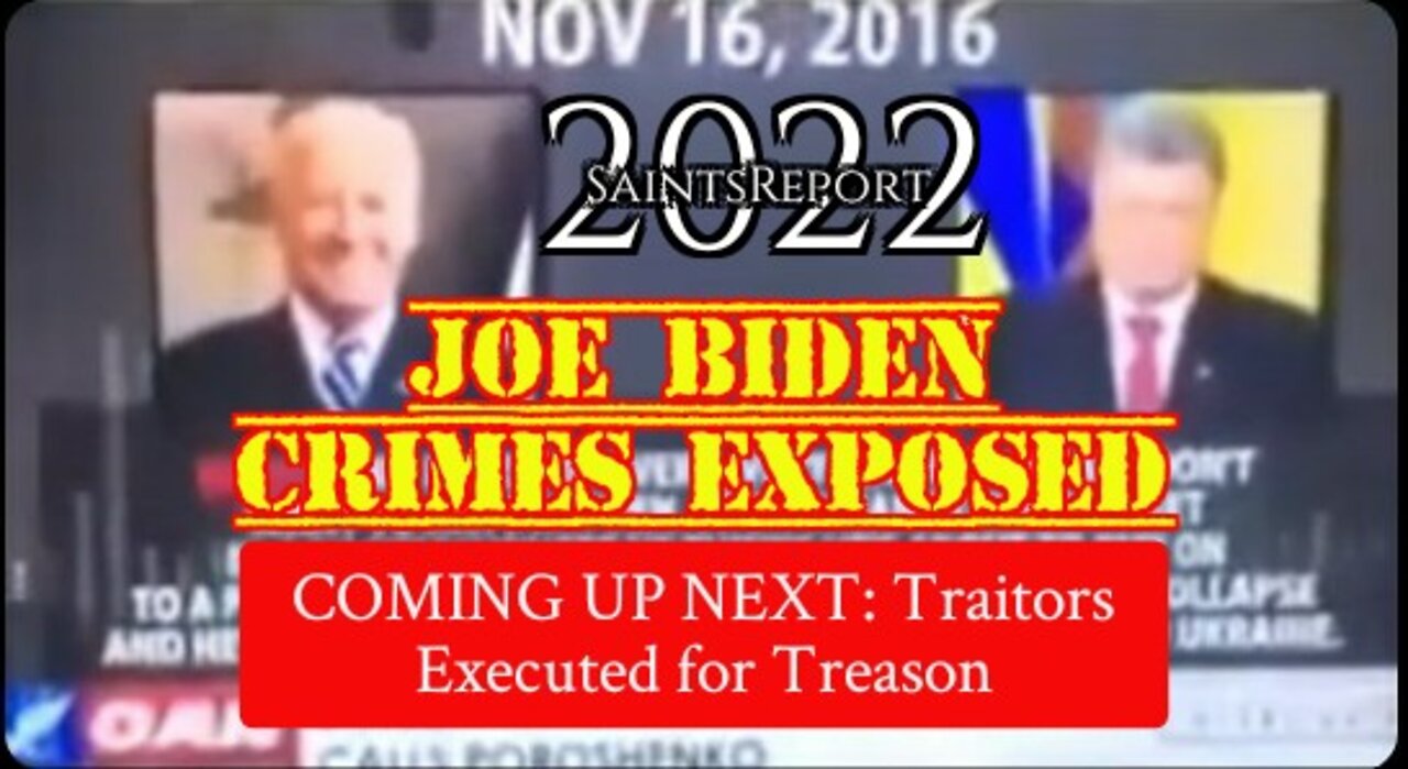 1298. 🧨⏳DECLARED Criminal Evidence Against Joe Biden 2022.