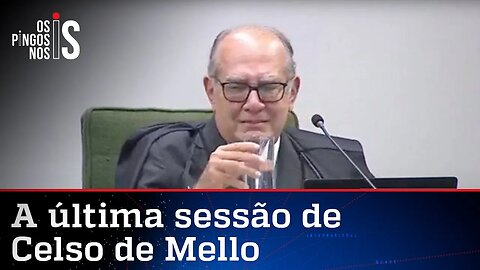 Gilmar Mendes chora na despedida do Pavão de Tatuí