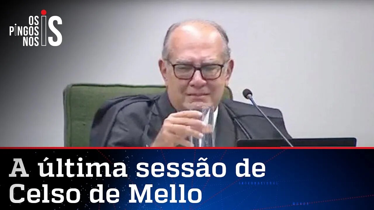 Gilmar Mendes chora na despedida do Pavão de Tatuí