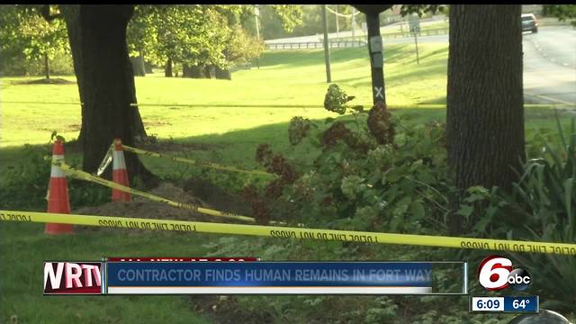 Utility worker finds human remains in Fort Wayne