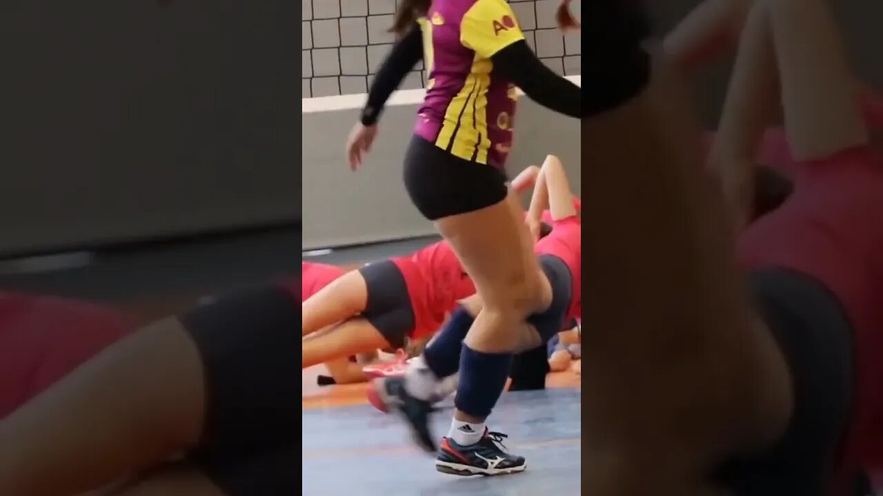 meninas treinando vôlei