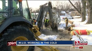 Main breaks force M.U.D. out to endure chilly winds and freezing water