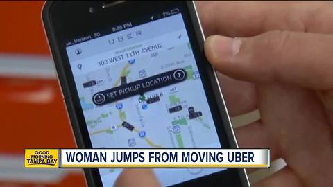 Woman jumps from moving Uber after being kidnapped