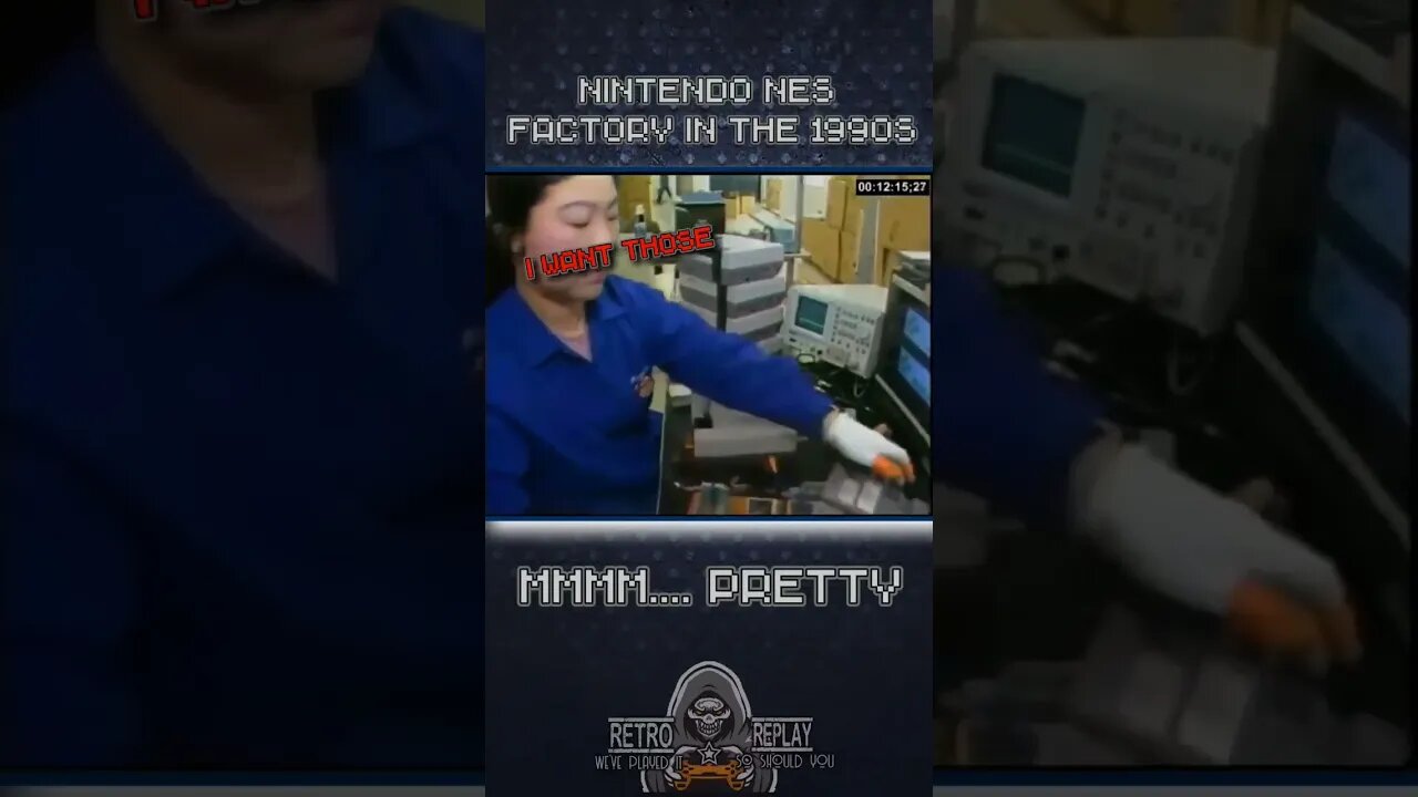 Nintendo #NES factory in the #90s 🕹️