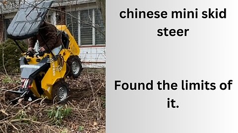 chinese mini skid steer operation and demonstration