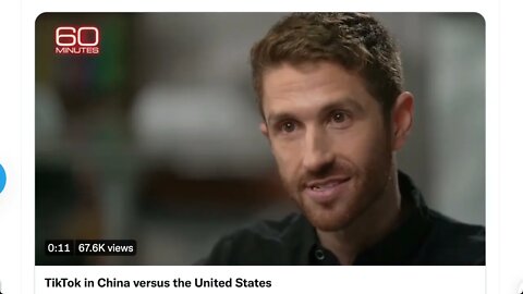 60 分鐘：“這幾乎就像（中國公司字節跳動）認識到技術正在影響孩子們的發展，他們將國內版本的菠菜 TikTok 製作為菠菜 TikTok，同時將鴉片版本運送到世界其他地方。”