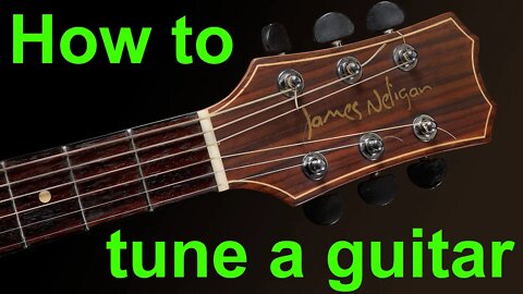 How to tune a guitar for beginners. An easy guitar lesson for tuning a guitar