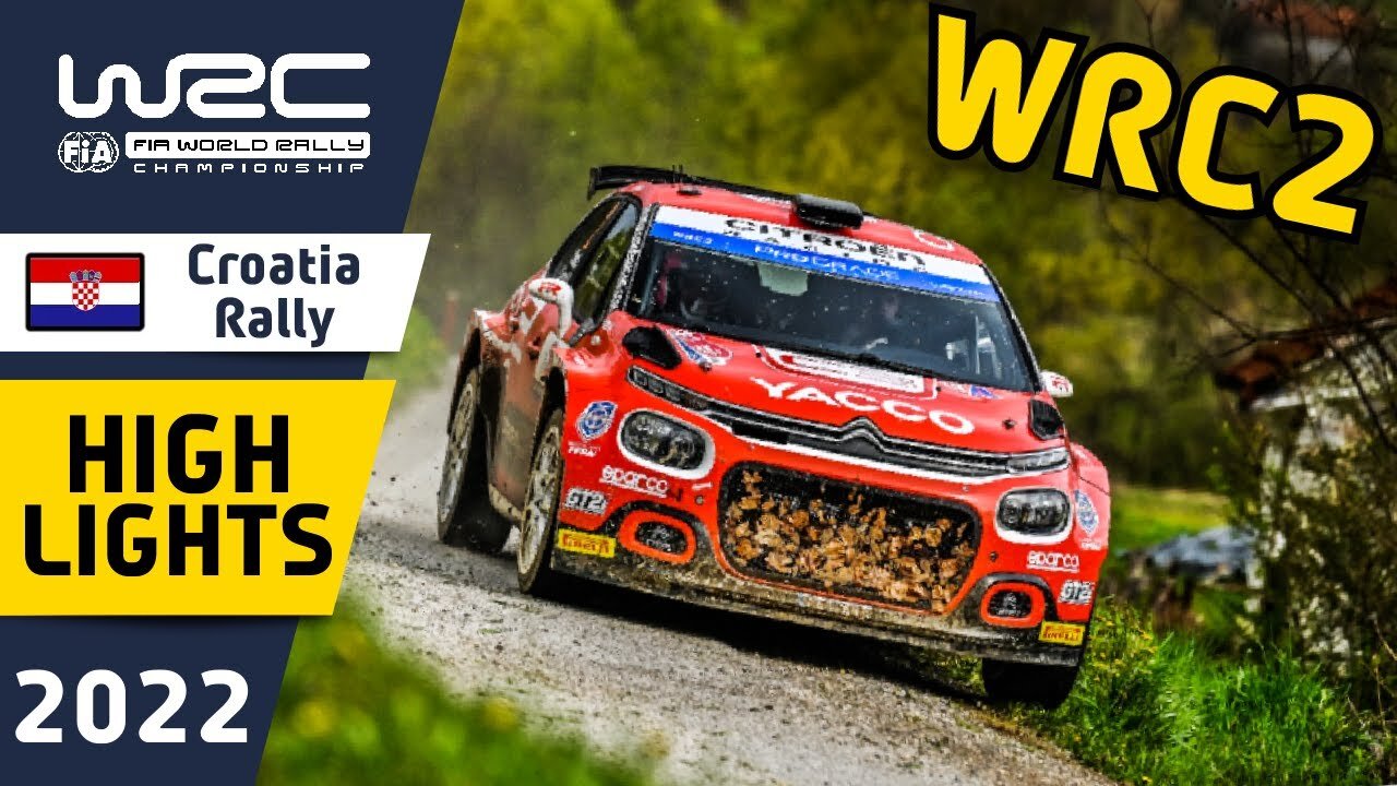 WRC Rally Highlights : Croatia Rally 2022 : WRC2 Results and Final Day Rally Action