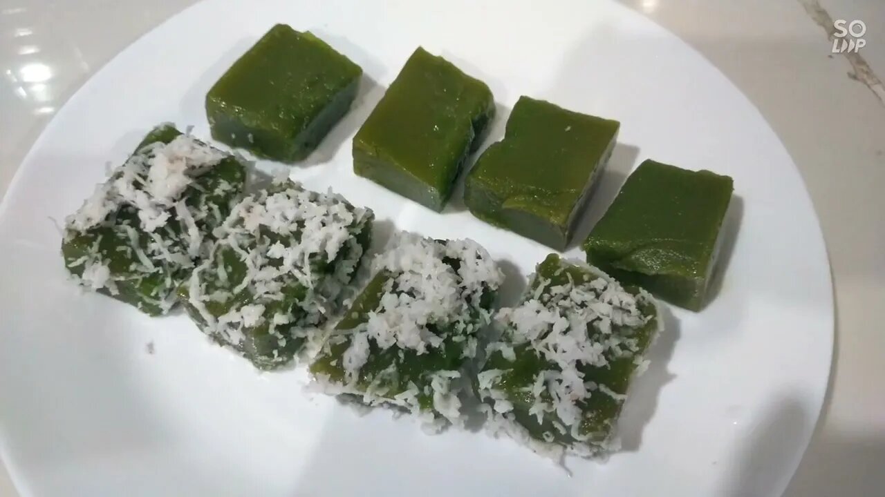 Kuih Kosui Pandan simple je