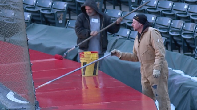 Progressive Field preps two weeks from opening day