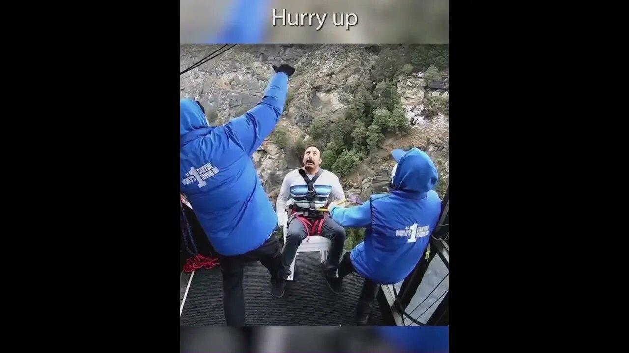 Funniest bungee jumping ever seen