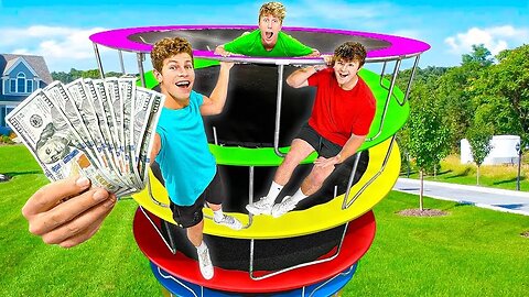 The LAST TO LEAVE TRAMPOLINE TOWER WINS $10,000!