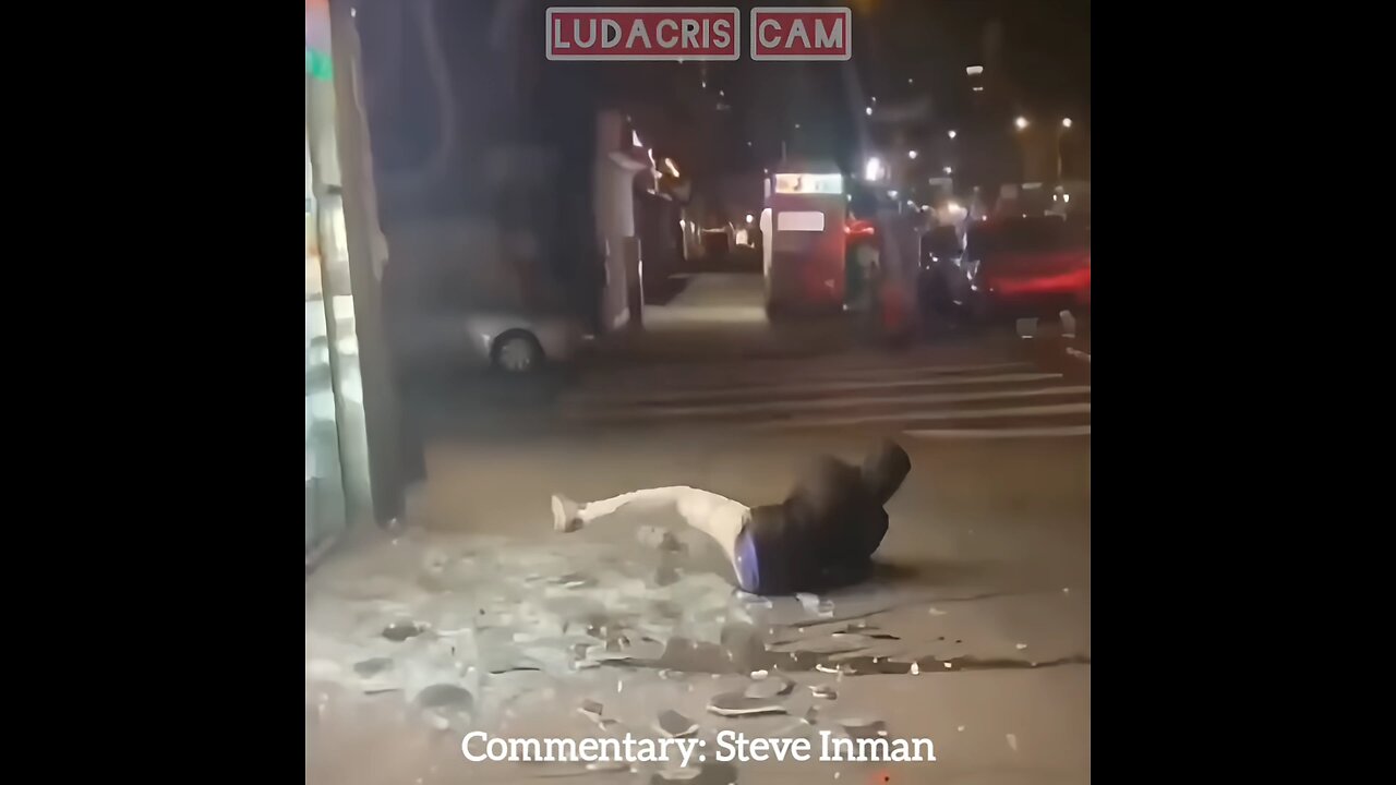 Hopefully he's still picking shards of glass out of his...