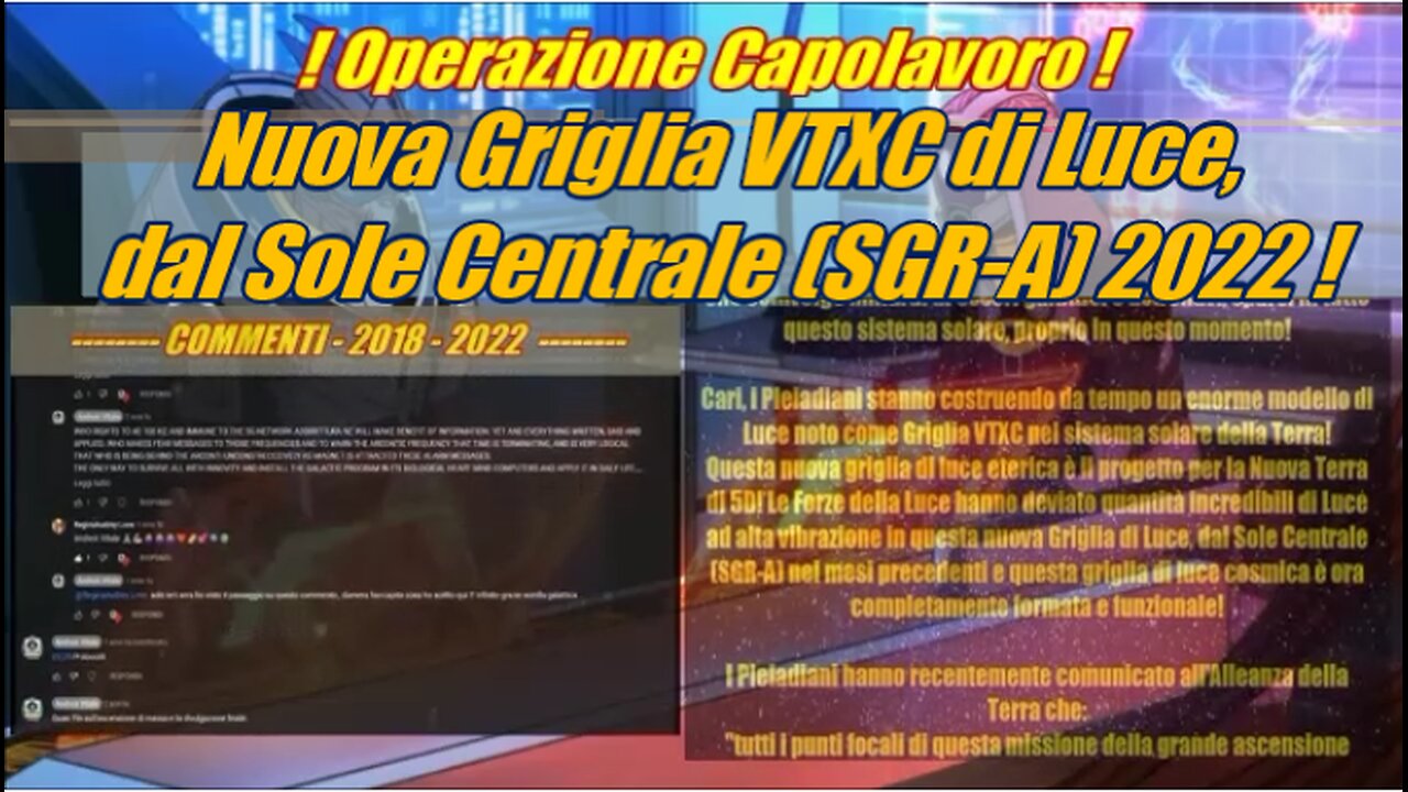 Nuova Griglia VTXC di Luce, dal Sole Centrale SGR-A 2022 . e il cambio dello stato di coscienza